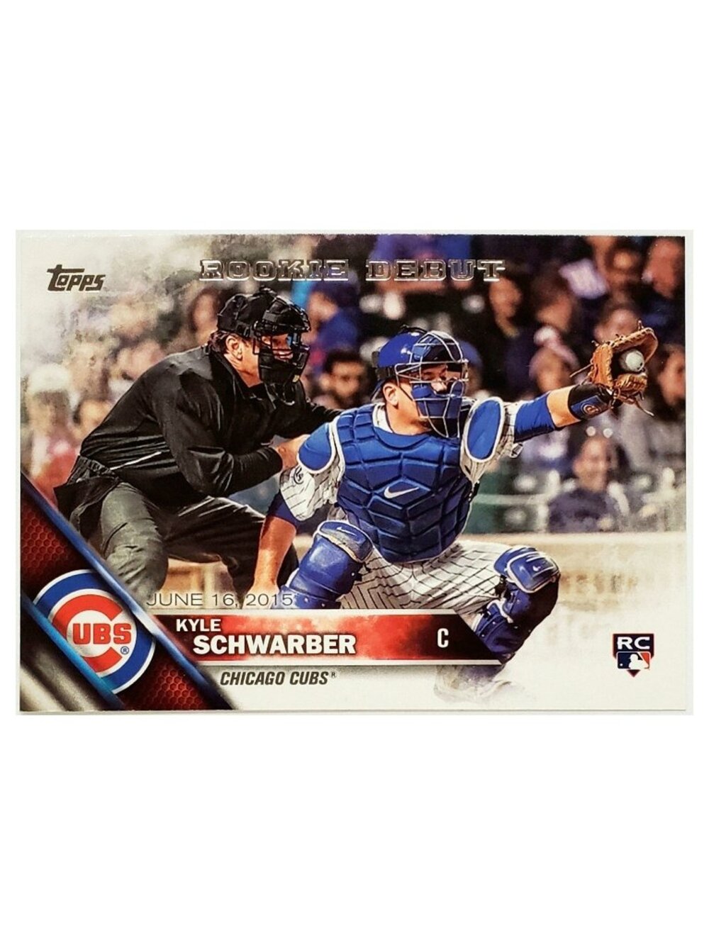 KYLE SCHWARBER ROOKIE 2016 TOPPS UPDATE #US138, CHICAGO CUBS, PHILLIES